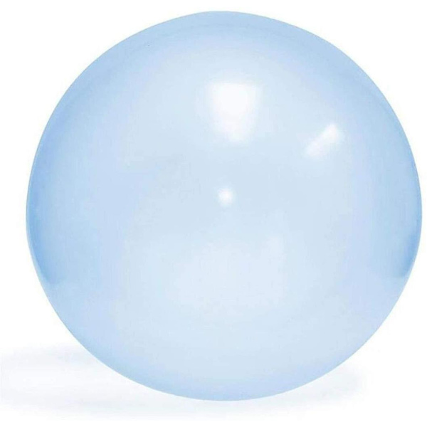 120 cm stor bubbelboll magiska bubbelbollar transparent studsboll uppblåsbar vattenboll strand trädgård boll mjuk Blue