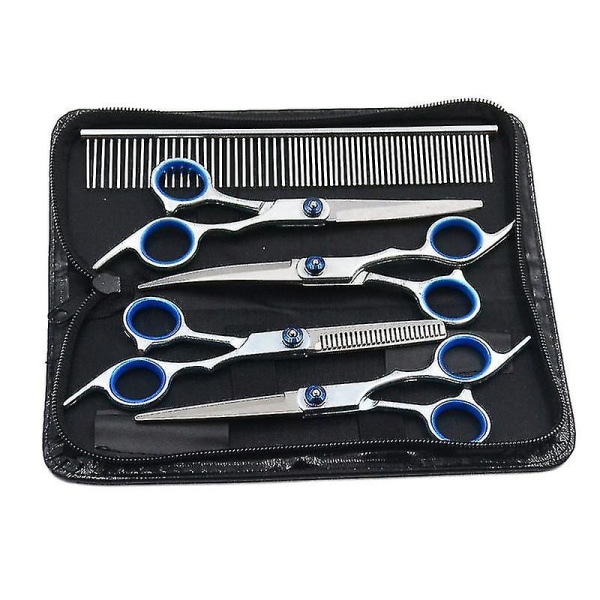 5 In 1 Set, Pet Scissors Set, Pet Trimming Scissors, Grooming Scissors