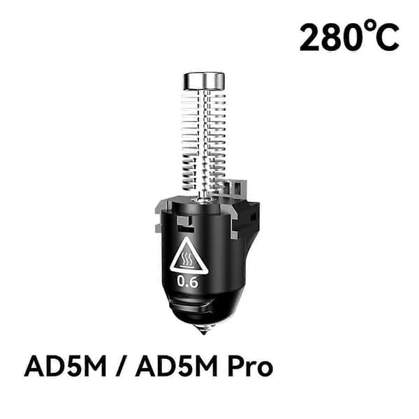 Dyse-enhed til AD5M/AD5M Pro Printer Serie 0.4mm Højhastighedsdyser 3D Printer Tilbehør