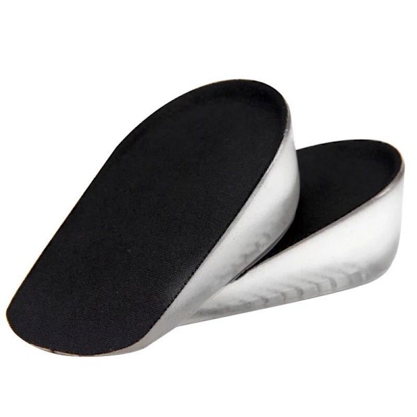 2 Pair Height Increase Insoles,Height Increase Heel Insoles,Invisible Shoe Lift Inserts,Increase Shoe Elastic Insole (L,2.5CM)