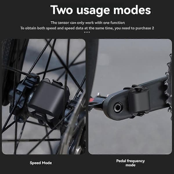 Sykkelhastighetssensor ANT+/Bluetooth Dobbel Sensor Vanntett Trådløs Speedometer Sykkeltilbehør