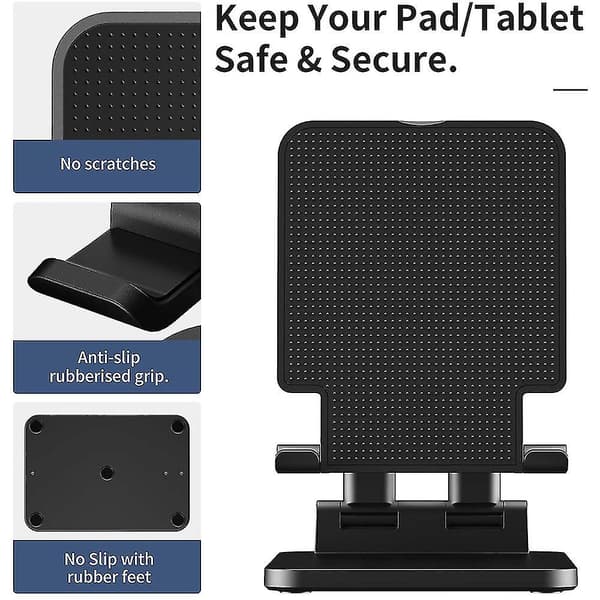 Anozer Foldbar & Justerbar Tablet Stand, Udtrækkelig Skrivebordsstand
