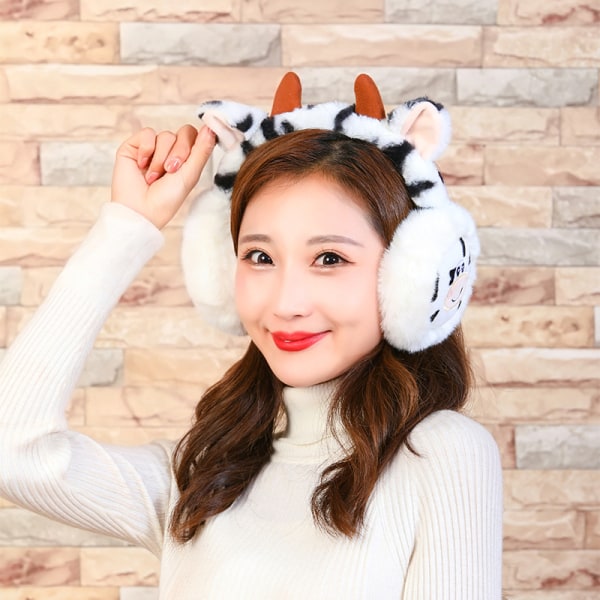 White winter earmuffs