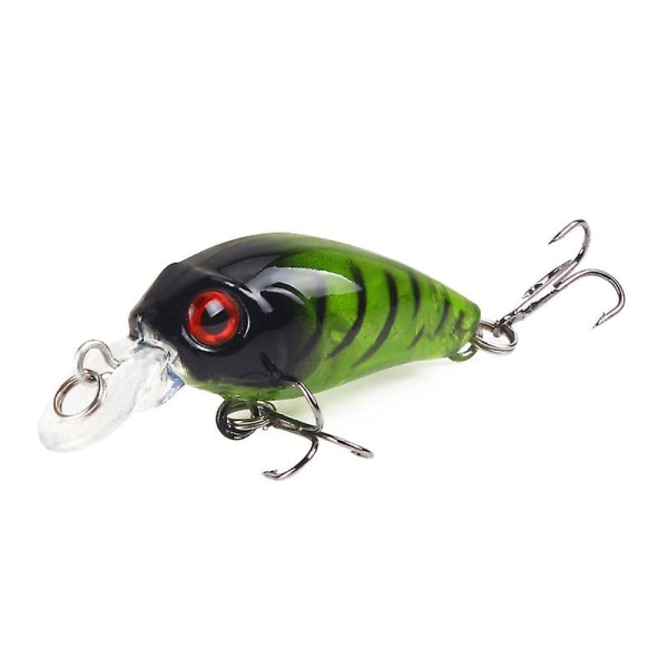 Fiskeriagn, 2 stk. Plastik Hard Bait Fiske kroge 3d Kunstige Fiske lokkemad, Wobbler Kunstige Agn lokkemad 4.5cm 4