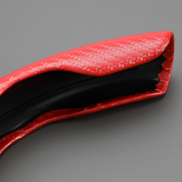 2 st Blå Kolfibermönster Bil Anti-Slip Ratt Hjulskydd Ersättning Kolfiber Ratt Hjulskydd Ratt Skydd för de Flesta Bilar