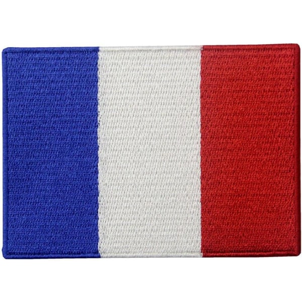 Frankrigs flag Fransk nationalemblem Broderet jern- eller symærke