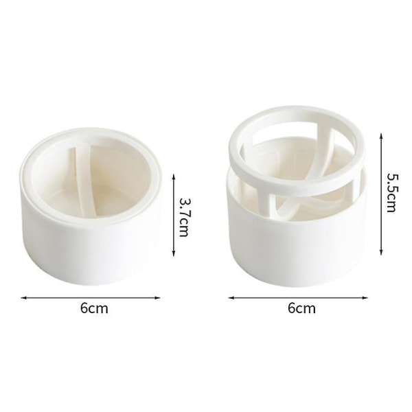 2 stk. Beauty Sponge Blender Holder Puff Holder Pudder Puff Tørrestativ Stativ Æg Pudder Puff Display Stativ (hvid, Pink)