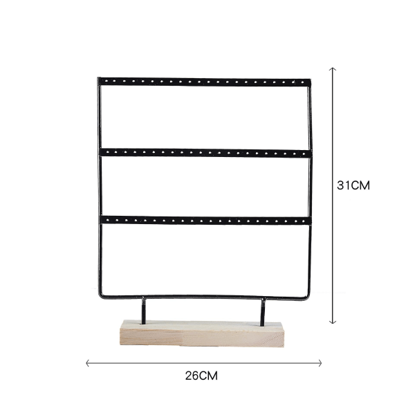 Earring Organiser, Earring Display Stand, Earring Holder For Hanging Earrings (66 Holes &amp; 3 Layers)