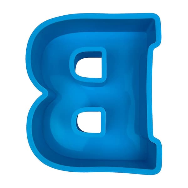 Alfabet kakeform i silikon, engelsk bokstavform, 3D-bokstavform B