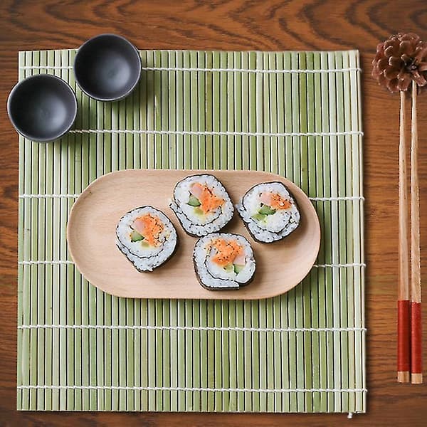 Sushi Gardin Grøn Læder Bambus Gardin Form