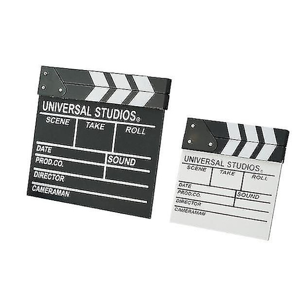 Elokuva Filmi Klap Board Hollywood Clapper Board Puinen Elokuva Elokuva Klapboard Lisävaruste black 27*30cm