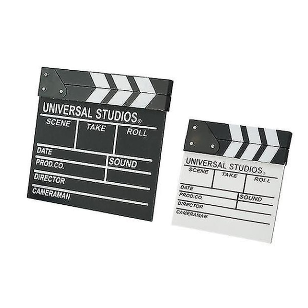 Film Film Clap Board Hollywood Clapper Board Trefilm Film Clapboard tilbehør black 27*30cm