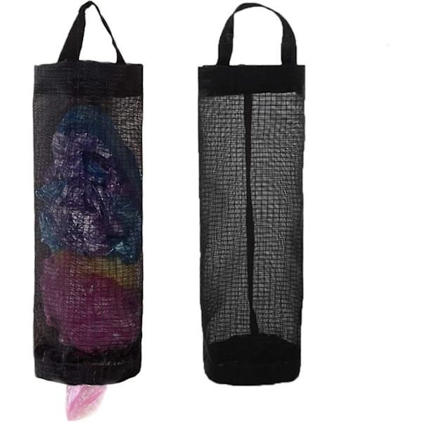 2 stk Plastposeholder Dispenser Hengende Foldbar Mesh Søppelpose Søppelposer Holder Organizer