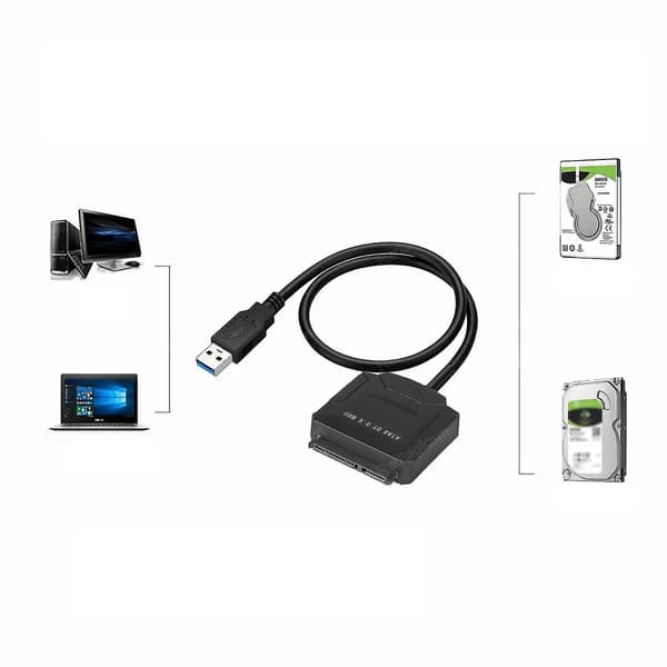 USB 3.0 till SATA-adapterkabel