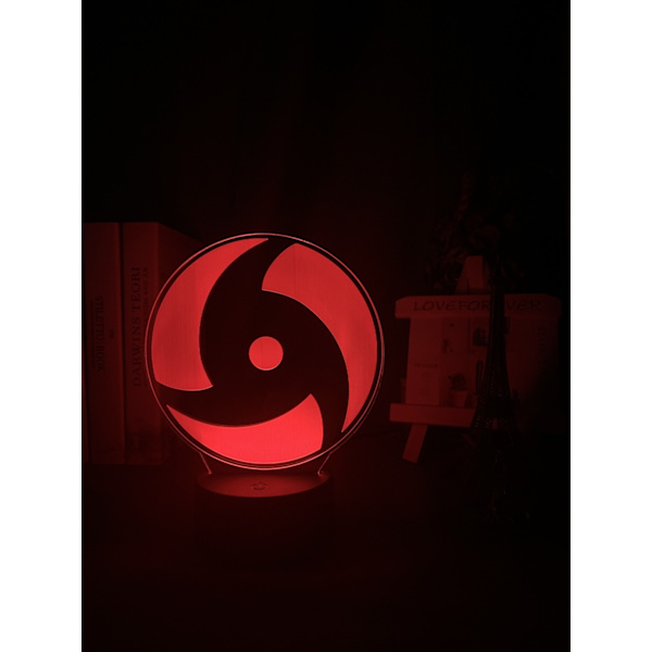 Fjernkontrollfunksjon designet akryl 3d LED USB øyebeskyttelse lite nattlys