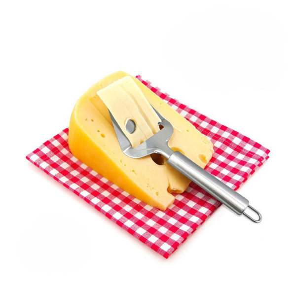 Rustfritt stål ostekutter ostekutter dobbeltfunksjonell pizzakutter multifunksjonelt lite verktøy