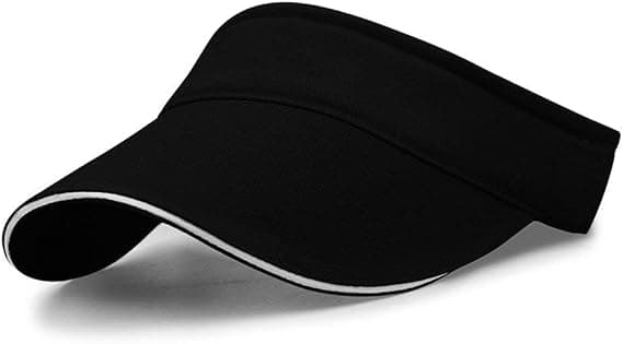 Visor Cap Anti UV Dame Visor Cap Mænd Sol Visirer Anti-Sol Strand Visir, Sort