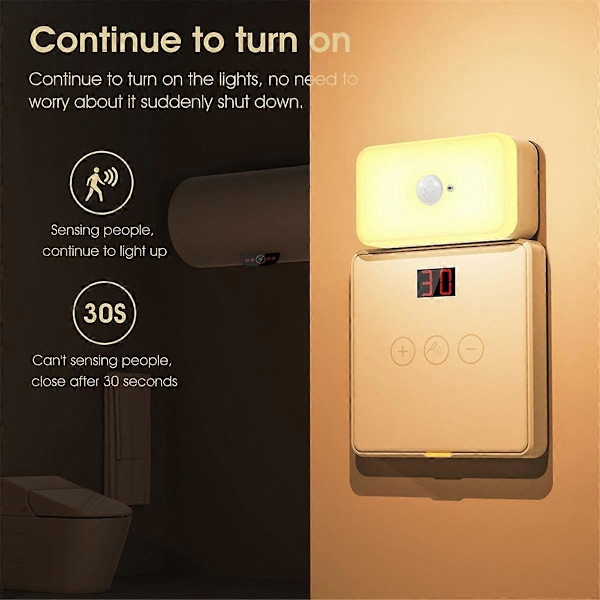 Tuya WiFi Menneskelig Bevægelsesdetektion PIR Sensor Varmt Hvidt Lys Sensor Natlys Smart Home Stemmefjernbetjening