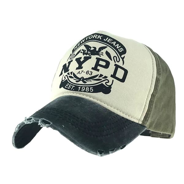 NYPD visir bomullspoliti baseball caps toppluet distressed versjon