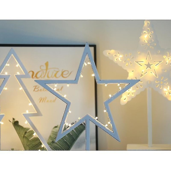 LED stjärna bordslampa 29cm fönsterdekoration stjärna bordslampa
