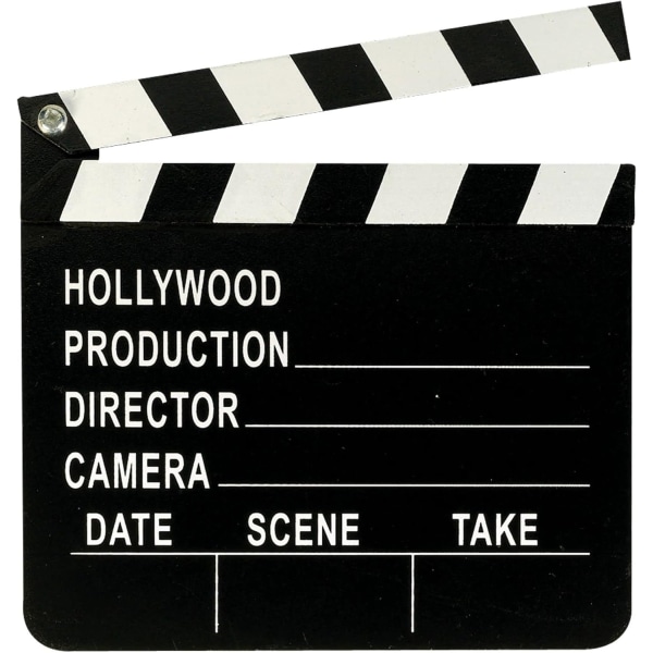 Hollywood Cinema Clapboard Black Wooden Director Board Creative Cinema Clapboard trekameratilbehør