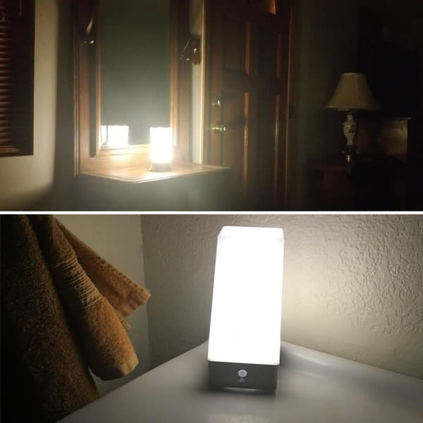 Bordlampe, retro LED-nattlys, sengelampe med sensor