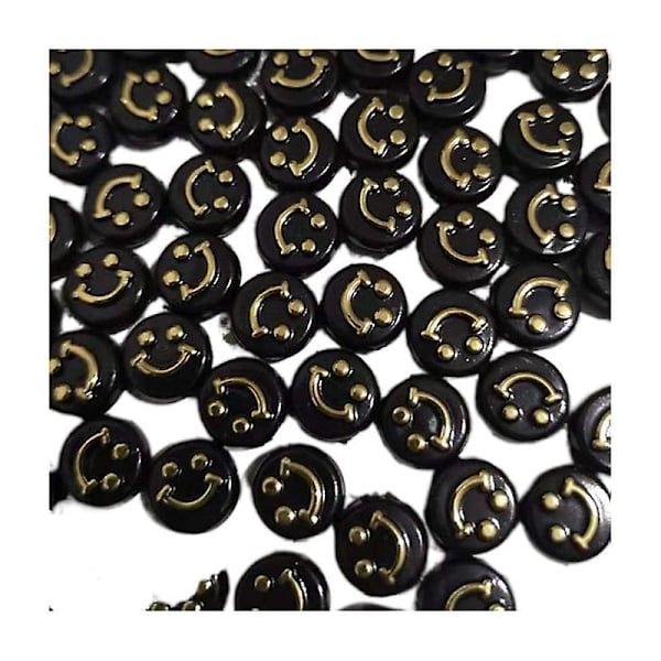 200 st Smiley Face-pärlor för armbandtillverkning, konst och hantverk, armbandssats D