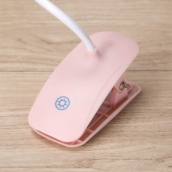 Klemme sengelampe med berøringssensor, sengelampe pink