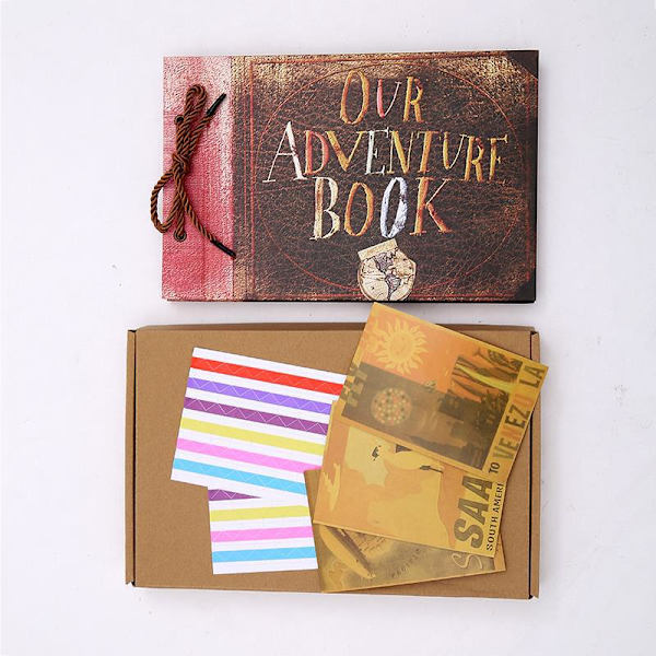 Scrapbooking-valokuva-albumi, perinteinen DIY-romu, seikkailukirjamme alkuperäinen lahja äitienpäivälle, koulunopettajalle, naiselle, jouluksi, ystävänpäiväksi, syntymäpäiväksi