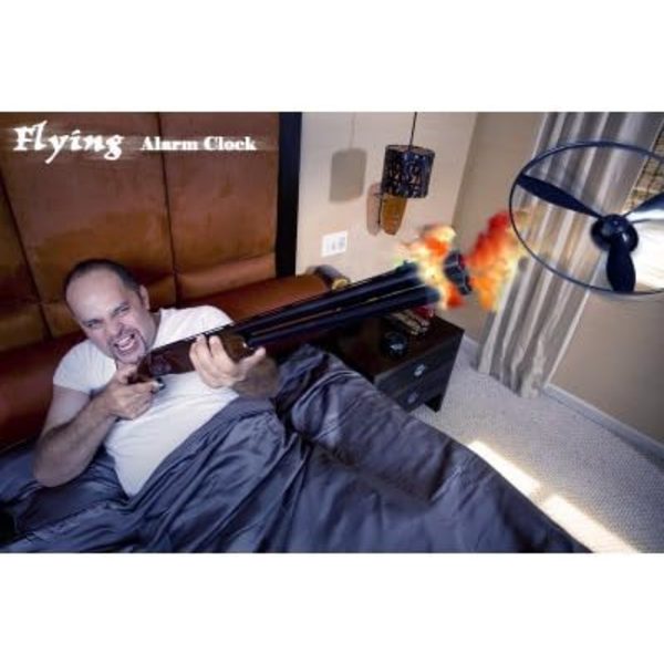 Ny digital LED-väckarklocka Gadget Escape Flying/Rolling Helikopter Helikopter Propeller Klocka Kreativ Present