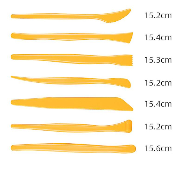 6 kpl polymeerisavesityökalua mallinnussavesi veistotyökalusarjat keramiikkaveistokselle puiset pistetyökalut 7PCS