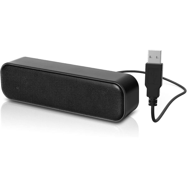 Bärbar Mini Soundbar med USB-stereoljud och förbättrad bas