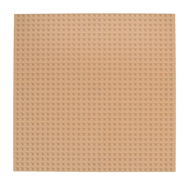 5 stk. Klassiske baseplader 10\" X 10\" Stakbar murstensbaseplade kompatibel med alle større mærker Baseplade Sandy Yellow
