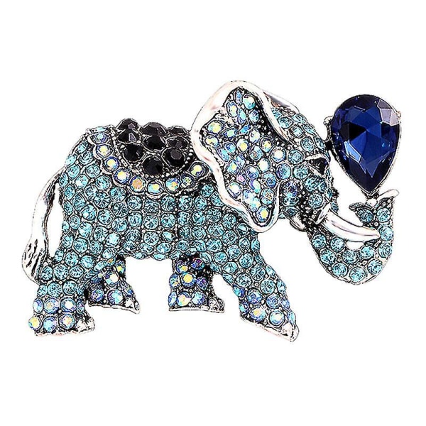 1 st elefantformad brosch strass kostym Brosch modekläder tillbehör