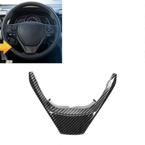 Bilratdæksel V-formet Ramme Kulfiber Trim Tilbehør til 2014-2018