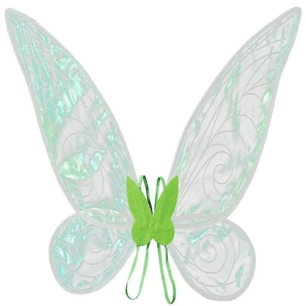 Fairy Genie Wings Costume Toddler Dress Up Sommerfuglformede vinger for jenter green