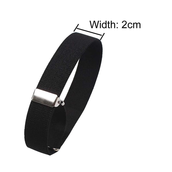 3 par unisex elastiska justerbara armband Anti-halk skjortärmhållare Justerbar armskjorta Strumpeband Håll upp ärm Strumpeband Elastiska armband