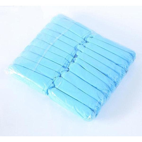 Kertakäyttöiset kengänsuojat Paksut kuitukankaat Liukumattomat Aikuisten jalkasuojat 100 kpl Light blue 300g