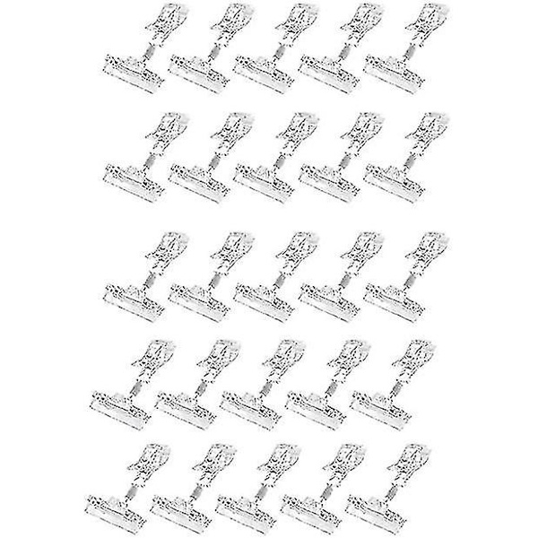 30 stk. Plastik Vare Skilt Klip Roterbar Clip-on Holder Display Klip Holder Stativ Pris Display