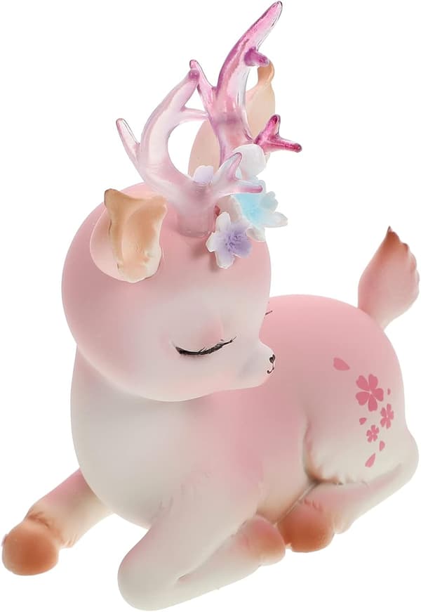 Hjortefigur Kagedekoration Mini Figur Doe Rådyr Fawn