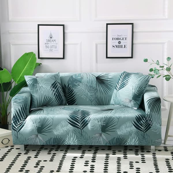 Trykt Sofa Deksel Stretch Sofa Deksel Mønster Dobbel Sofa Deksel Egnet for 2 Sete Putesofa Dobbel Sete Sett US-BX, 2 Sete/2 Sete