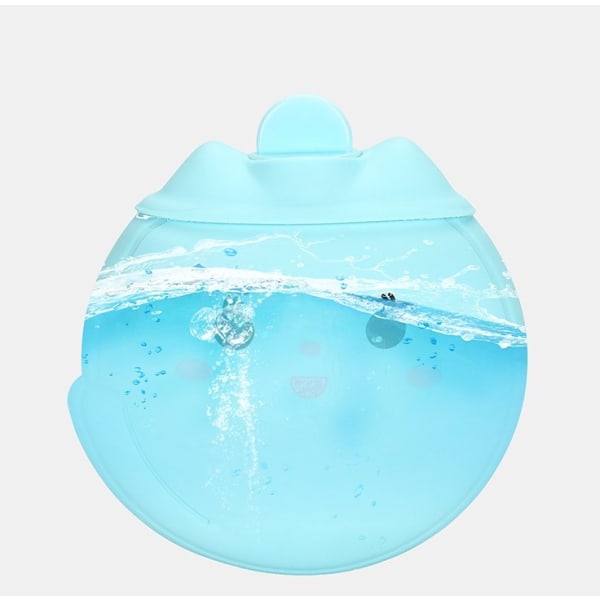 Silicone hot water bottle cartoon explosion-proof hot water bottle cute mini warm baby white