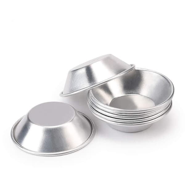 10 st Aluminiumlegering Ägg Tårtformar Portugisiska Ägg Tårtformar Små Kakformar