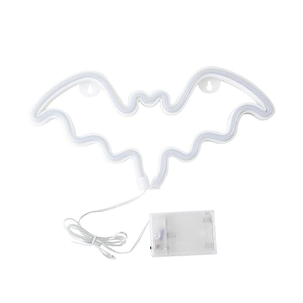 Bat LED-lys Feriefestdekorasjon Soverom Neonlys Innendørs Utendørs Rød