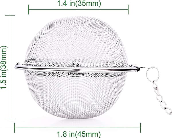 12 stk rustfritt stål teball mesh teinfuser siler premium te filter te