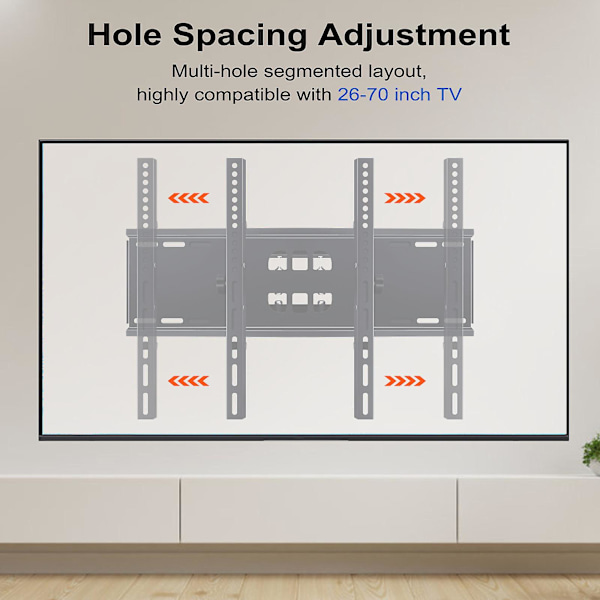 Egnet for 32-70 &quot;universal TV dobbelarmer teleskopisk henger
