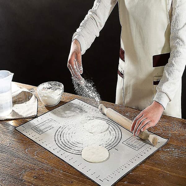 60 x 40 cm rullende bakeunderlag for deig - Non-stick underlag