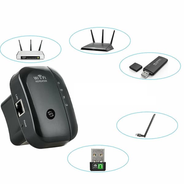 Wifi-jatkeen toistinvahvistin