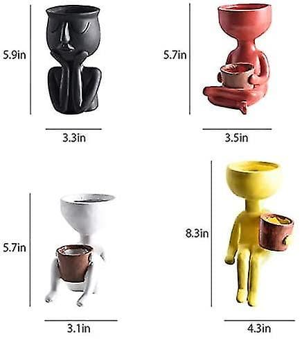 Blomsterpotter Sukkulenter Vase Gresk Statue Blomsterpotter Hjem Hagedekorasjon