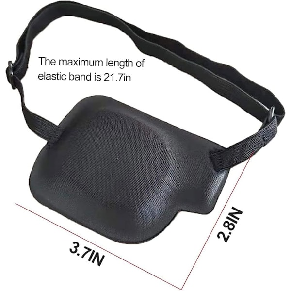 Strabismus øjenplaster, højre øjenplaster, øjenplaster, justerbar piratøjenplaster, justerbar strabismus øjenplaster, til pirat